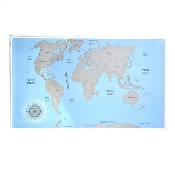 Mapa para rascar los países que has visitado